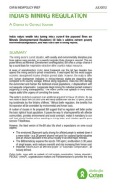 India's Mining Regulation: A chance to correct course