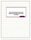 Top 125 Airport Security Equipment Manufacturers (Global)