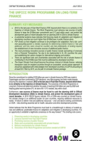 The UNFCCC work programme on long-term finance