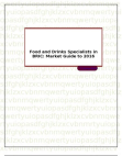 Food and Drinks Specialists in BRIC: Market Guide to 2016