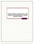 South African Foodservice: The Future of Foodservice in South Africa to 2016
