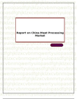 Report on China Meat Processing Market