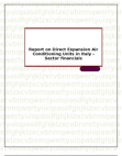 Report on Direct Expansion Air Conditioning Units in Italy - Sector financials