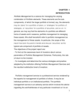 PORTFOLIO MANAGEMENT SERVICES