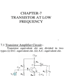 Transistor h-parameter Transistor h-parameter