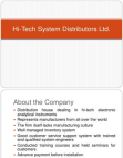 Hi -Tech System Distributors