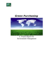 Green Purchasing: Environment Mgmt Report