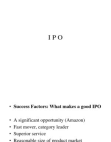 IPO Strategy