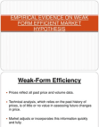 Efficient Market Hypothesis