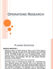 OR - Operations Research