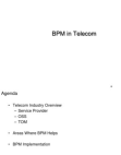 Business Process Management in Telecom