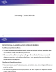 Inventory Control Models