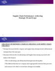 Supply Chain Performance: Achieving Strategic Fit and Scope