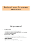 Business Process Performance Measurement