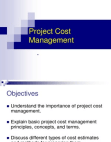 Project Cost Management