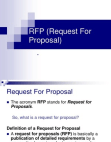 Request For Proposal - RFP
