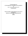 Customer Relationship Management in Ing Vysya Life Insurance MBA Project
