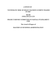 Systematic Risk of Select Banking Scripts Traded in NSE MBA Project