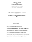 A Study on Brand Equity and Media Efficiency MBA Project
