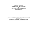 A Project Report on Marketing Techniques of Ing Vysya Life Insurance Hyderabad