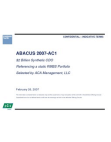 Goldman's ABACUS Sales Document