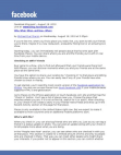 Facebook Blog: Who, What, When, and Now...Where