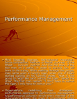 Performance Management
