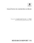 Causal factors in construction accidents