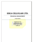Financial Management of Idea Cellular Ltd