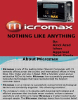Strategic Analysis of Micro Max