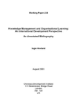 Learning in Organisations