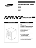 Samsung Washer p801 p1001 p1201 p1401 Service Manual