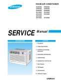 Samsung Room Air Conditioner Service Manual SAM0001