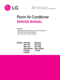 LG L1204R 12,000 BTU Window Room Air Conditioner Service Manual