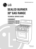 LG LRG30357ST Sealed Burner 30