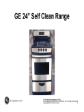 GE 24 inch Self Cleaning Range Service Manual