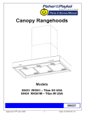 Fisher & Paykel Canopy Rangehoods