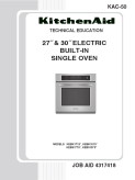 KitchenAid 27 & 30 inch Electric Built-In Single Oven KAC-50