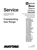 Maytag Freestanding Gas Range Repair Service Manual