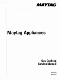 Maytag Gas Cooktop Service Manual
