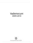Vademecum 2009/2010 - Scienze e Tecnologie