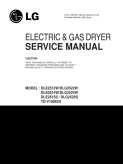 LG Electric Dryer Repair Service Manual DLE2515