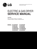 LG Electric Dryer Repair Service Manual DLE0442