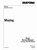 Maytag Dryers Service Manual 1994-1997