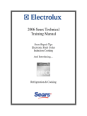Electrolux 2006 Sears Technical Training Manual