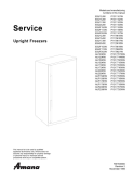 Amana Upright Freezers Service Manual