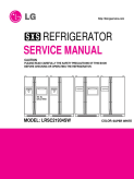 LG 20.5 cu. ft. Side By Side Refrigerator Service Manual