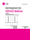 LG 25 cu. ft. French Door Refrigerator Service Manual LRFC25750xx