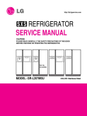 LG 19.5 cu. ft. Side By Side Refrigerator Service Manual