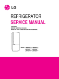 LG Swing Door Bottom Freezer Refrigerator Service Manual LRBN20520xx